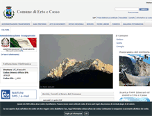 Tablet Screenshot of comune.ertoecasso.pn.it